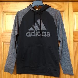 Black and gray Adidas hoodie